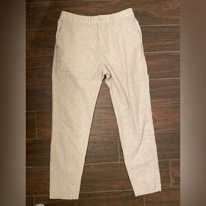 Abercrombie & fitch cream linen pants 31